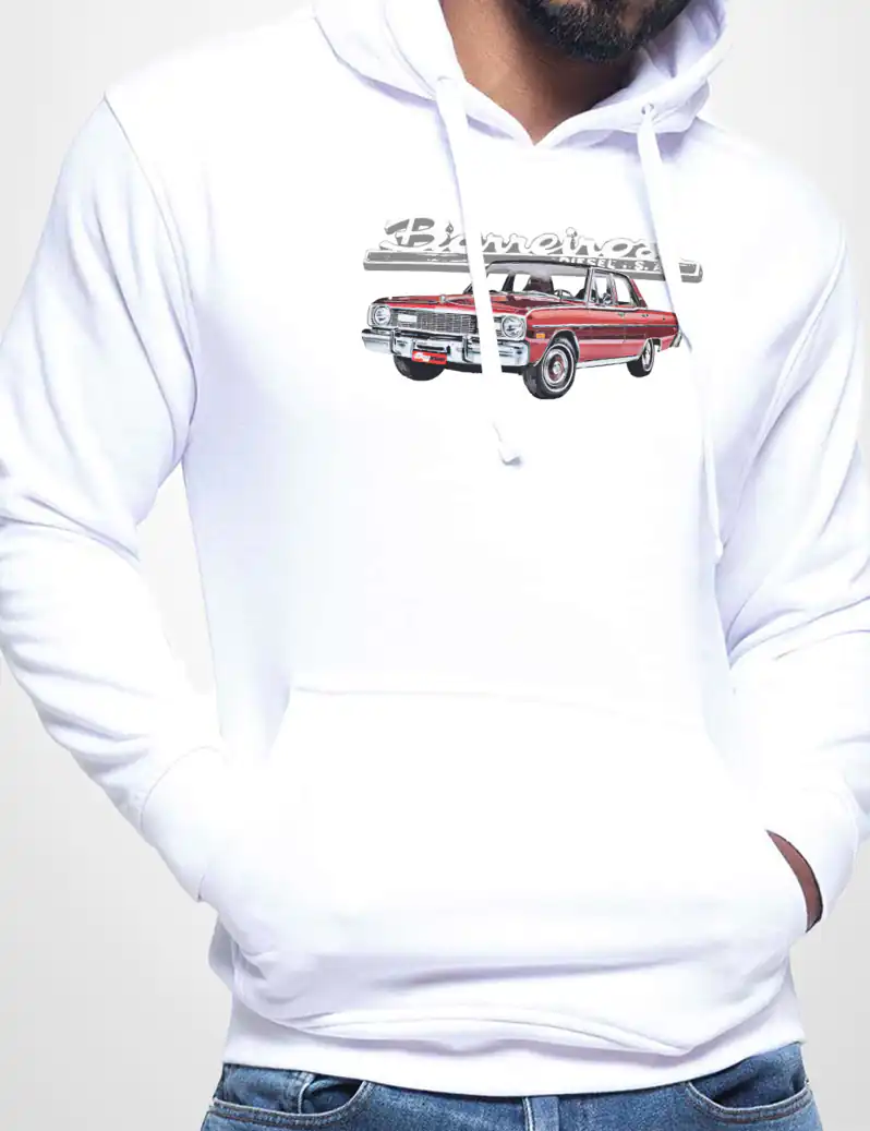 318 BARREIROS DART SUDADERA CAPUCHA BLANCO A