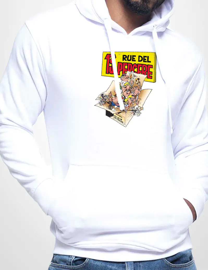 327 RUE DEL 13 PERCEBE SUDADERA CAPUCHA BLANCO A