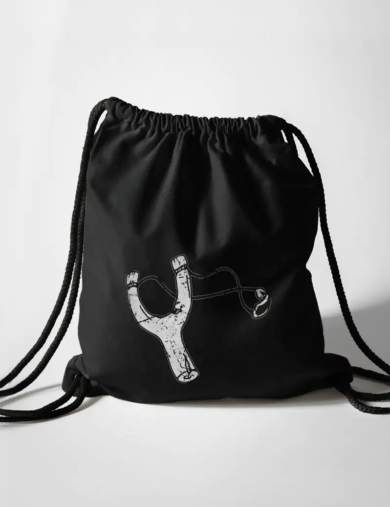 398 TIRACHINAS BOLSA MOCHILA NEGRO A