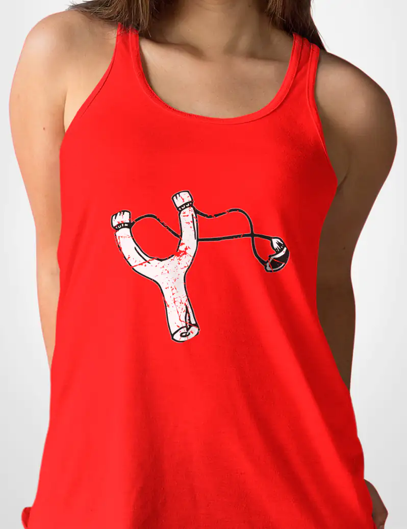 398 TIRACHINAS CAMISETA TIRANTES ROJO A