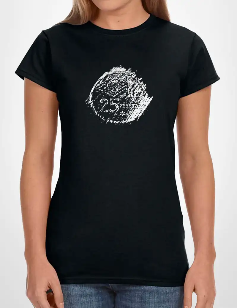 402 25 PELAS CAMISETA CHICA NEGRO A