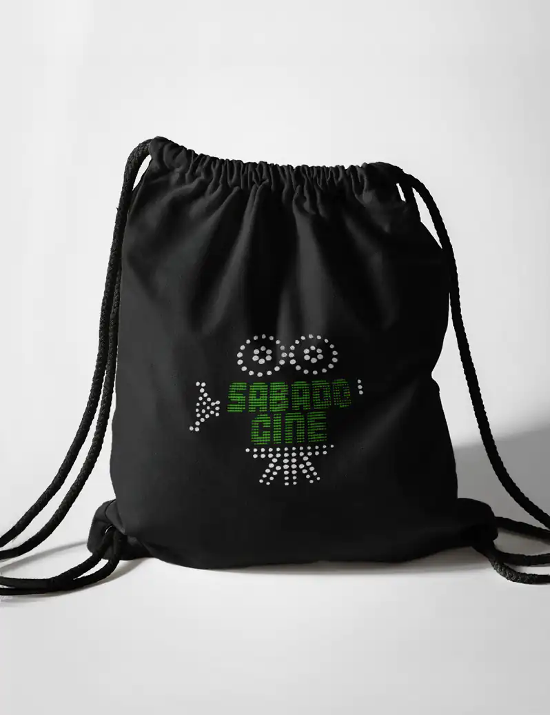 404 SABADO CINE BOLSA MOCHILA NEGRO A