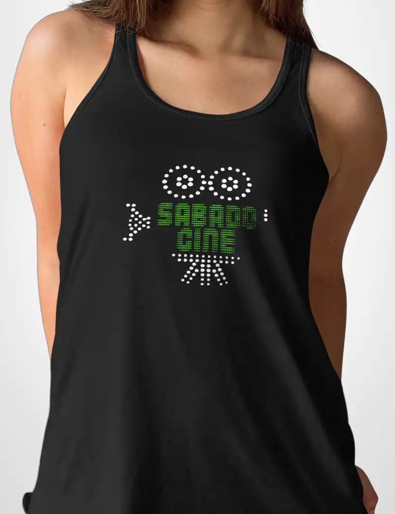 404 SABADO CINE CAMISETA TIRANTES NEGRO A