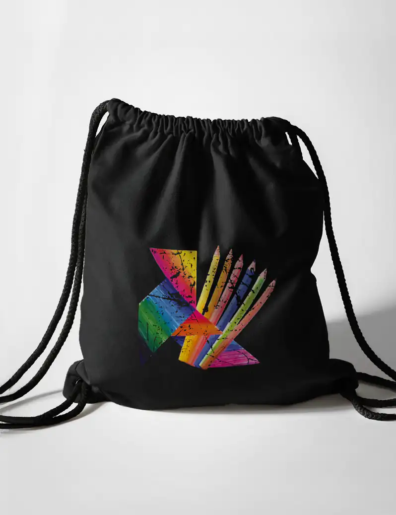 415 BLOC DE DIBUJO BOLSA MOCHILA NEGRO A