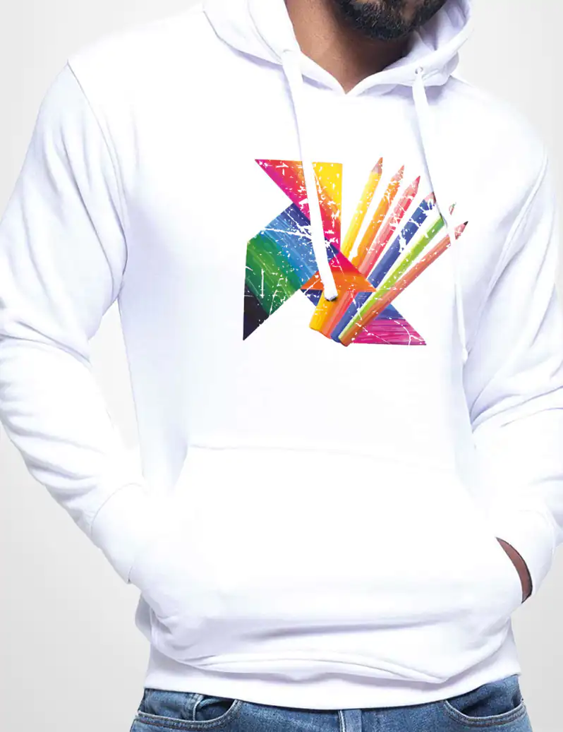 415 BLOC DE DIBUJO SUDADERA CAPUCHA BLANCO A