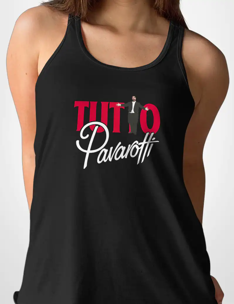 417 TUTTO PAVAROTTI CAMISETA TIRANTES NEGRO A