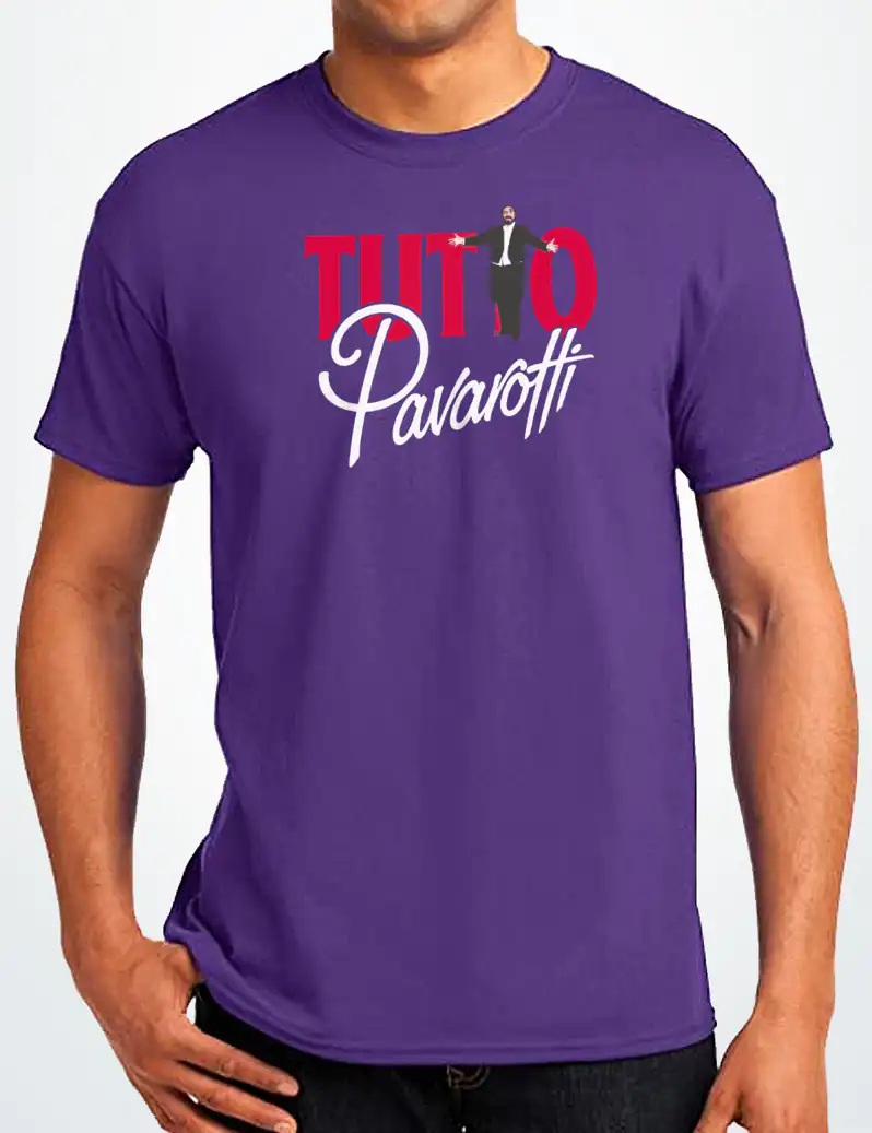 417 TUTTO PAVAROTTI CAMISETA UNISEX MORADO A