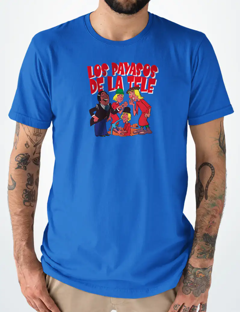 423 LOS PAYASOS DE LA TELE CAMISETA UNISEX AZULON A