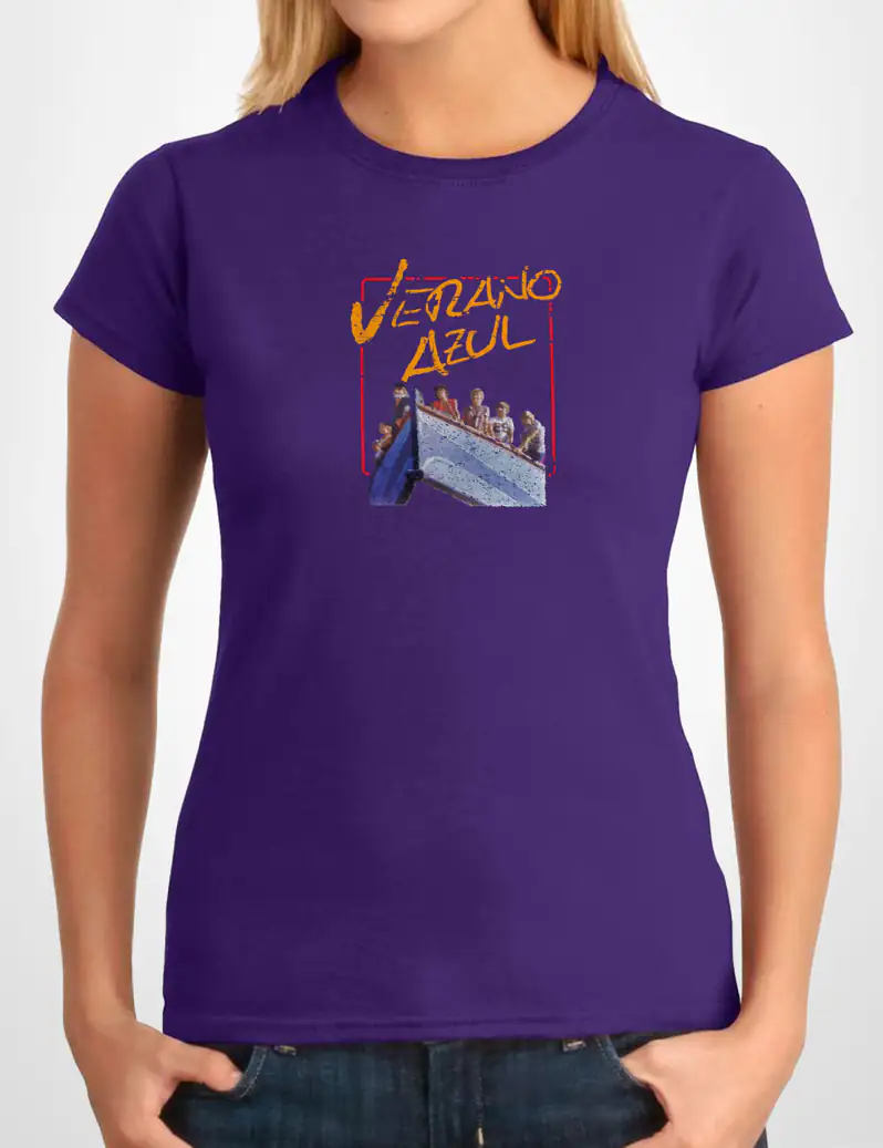 434 VERANO AZUL CAMISETA CHICA MORADO A