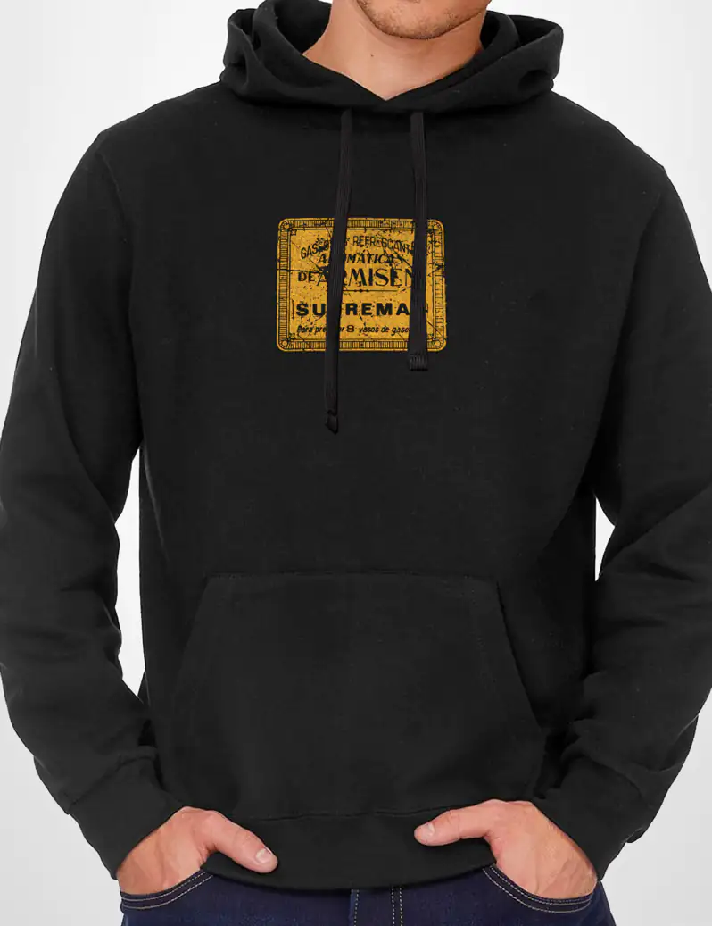 435 ARMISEN SUDADERA CAPUCHA NEGRO A