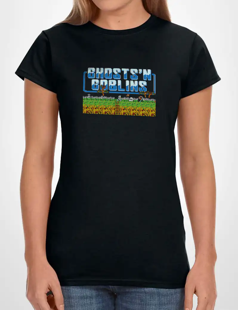 437 GHOSTS DOBLINS CAMISETA CHICA NEGRO A