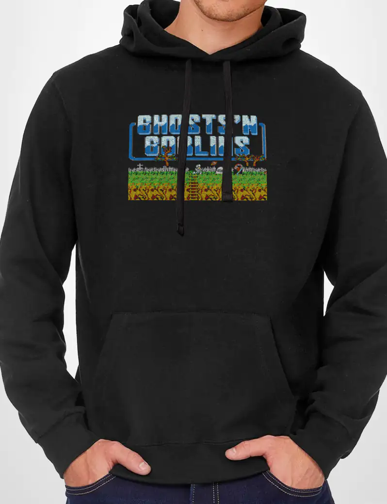 437 GHOSTS DOBLINS SUDADERA CAPUCHA NEGRO A