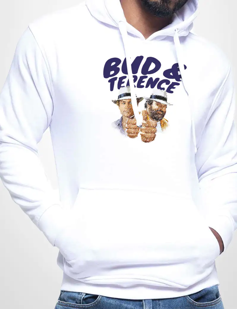 439 BUD Y TERENCE SUDADERA CAPUCHA BLANCO A