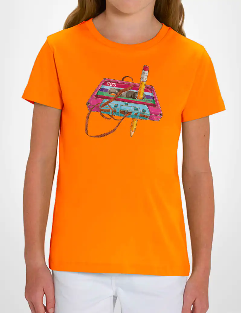 445 CINTA LAPIZ CAMISETA NINO NARANJA B