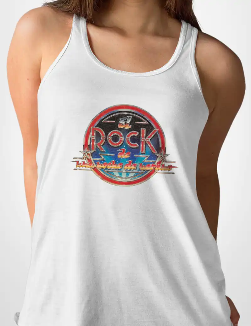 454 ROCK DE UNA NOCHE DE VERANO CAMISETA TIRANTES BLANCO A