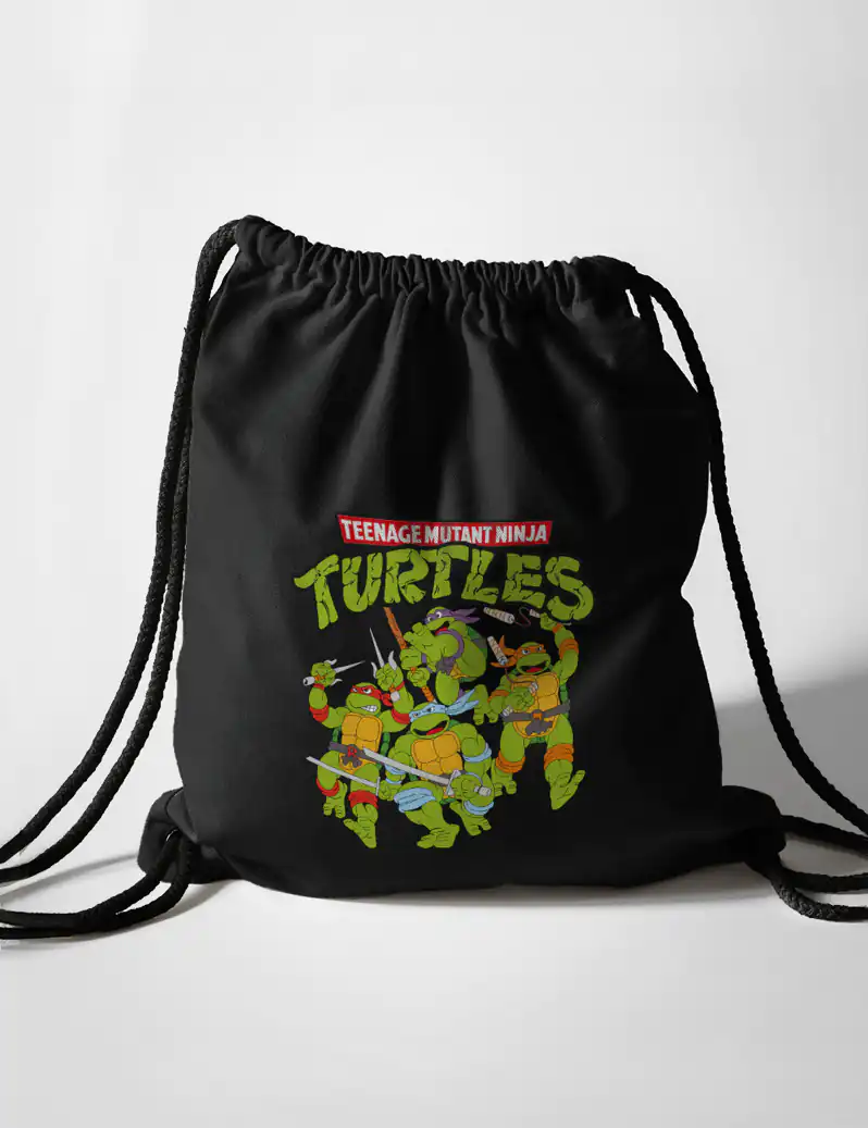 459 TORTUGAS NINJA BOLSA MOCHILA NEGRO A