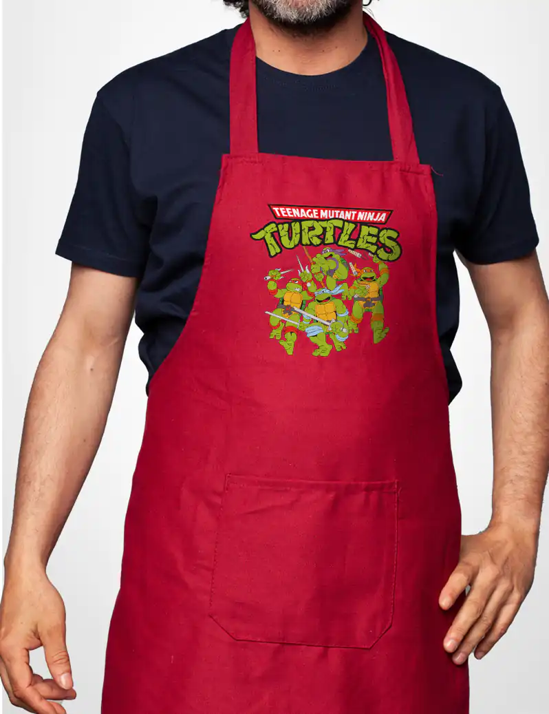 459 TORTUGAS NINJA DELANTAL ROJO A