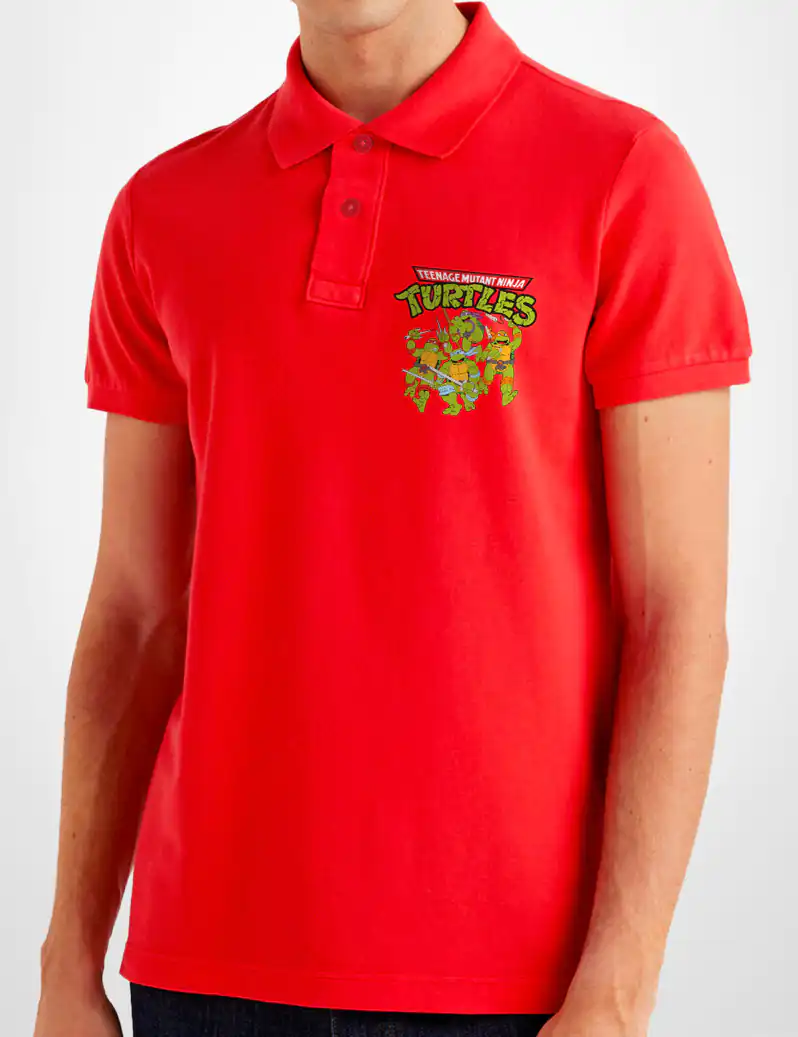 459 TORTUGAS NINJA POLO ROJO B