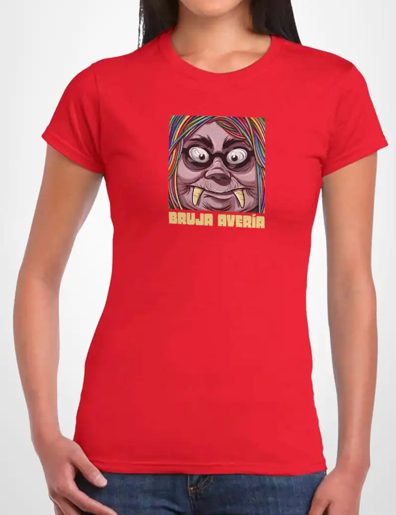 462 BRUJA AVERIA 2 CAMISETA CHICA ROJO A
