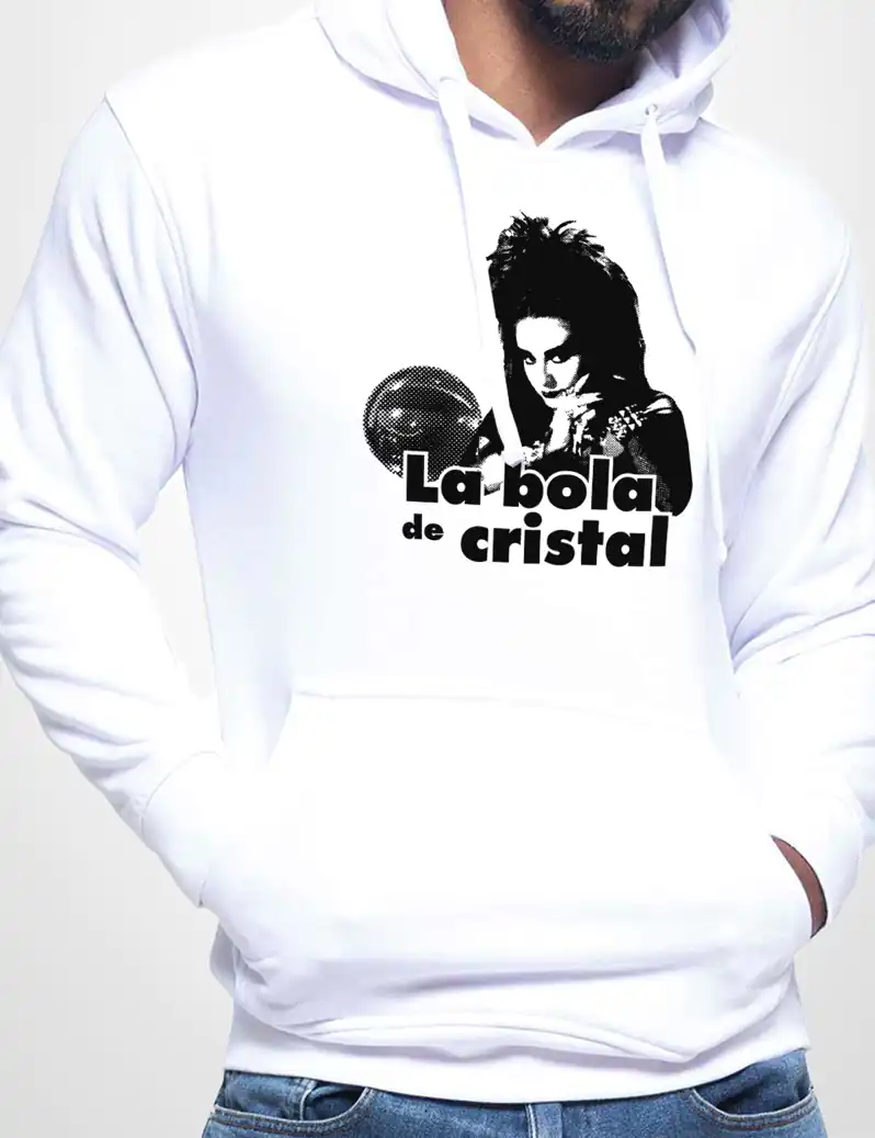 463 LA BOLA DE CRISTAL 2 SUDADERA CAPUCHA BLANCO A