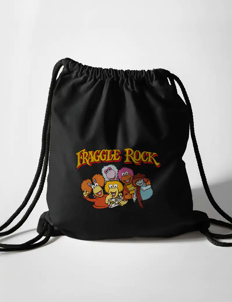 465 FRAGGLE ROCK 2 BOLSA MOCHILA NEGRO A