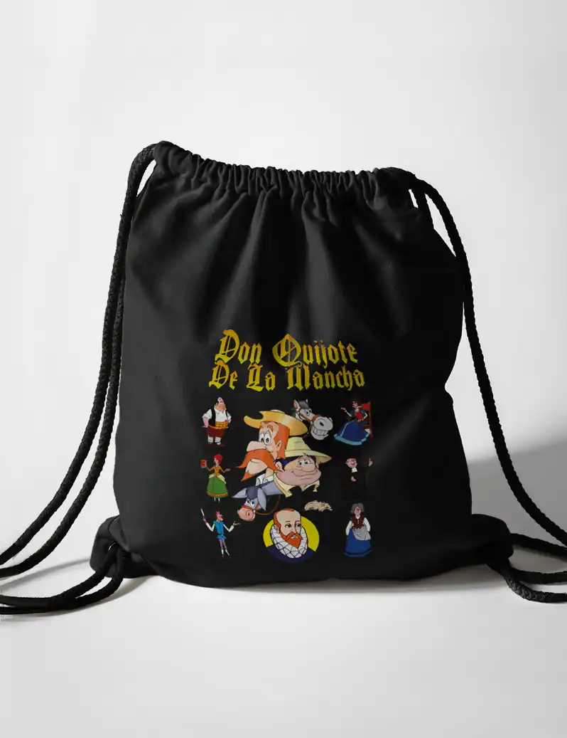 466 DON QUIJOTE BOLSA MOCHILA NEGRO A
