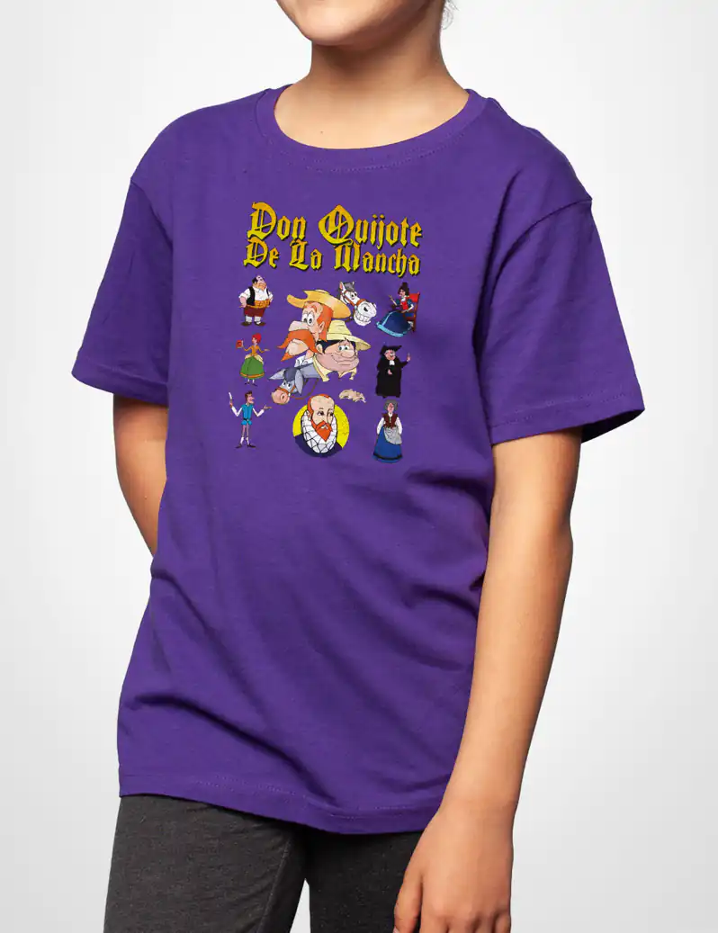 466 DON QUIJOTE CAMISETA NINO MORADO B
