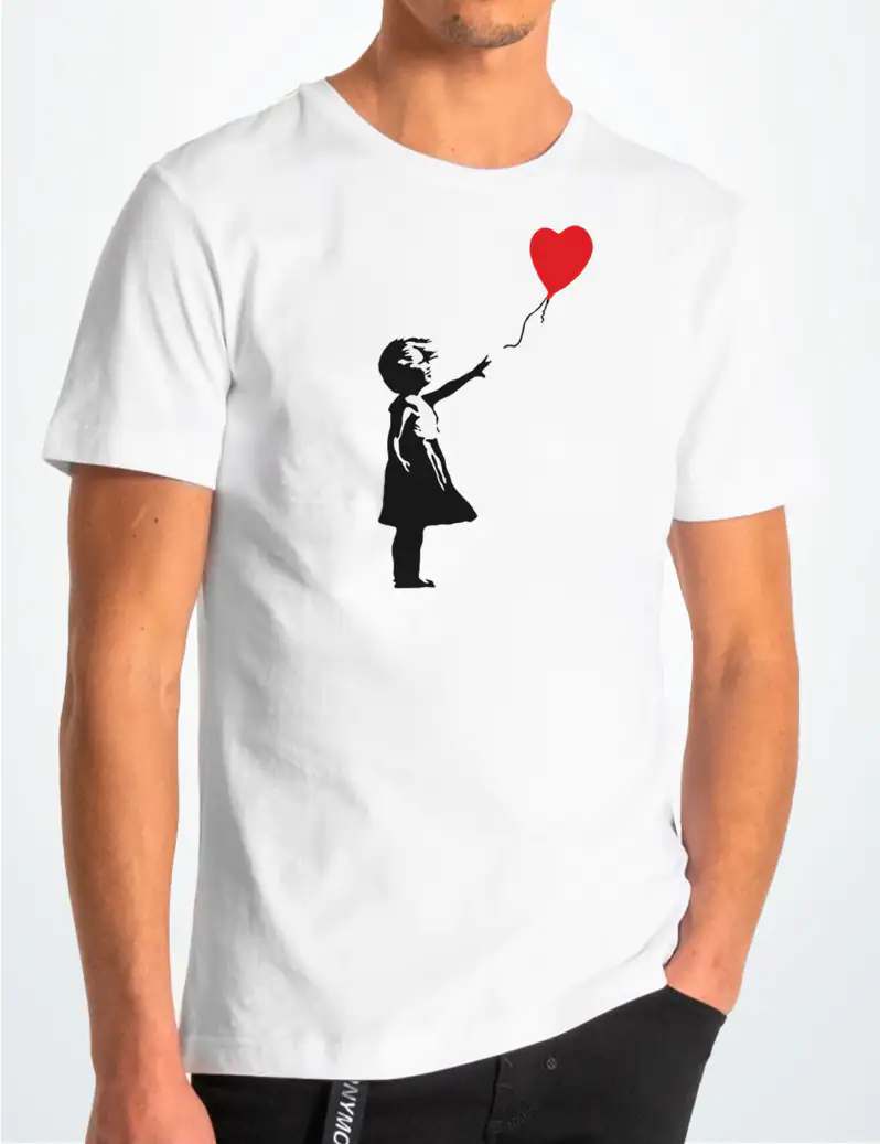 469 BANSKY 1 CAMISETA UNISEX BLANCO A