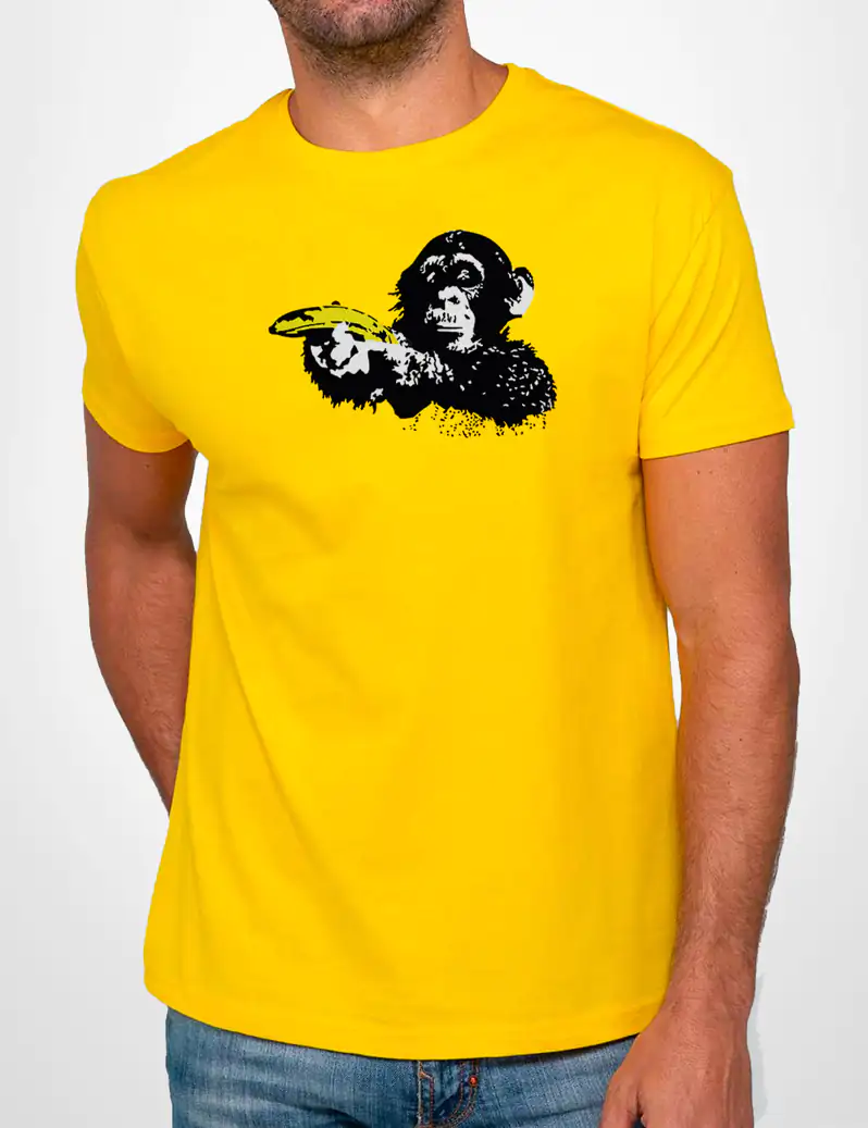 470 BANSKY 2 CAMISETA UNISEX AMARILLO A
