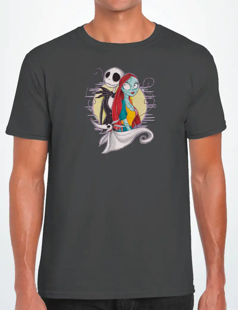 473 PESADILLA ANTES DE NAVIDAD 1 CAMISETA UNISEX PLOMO A