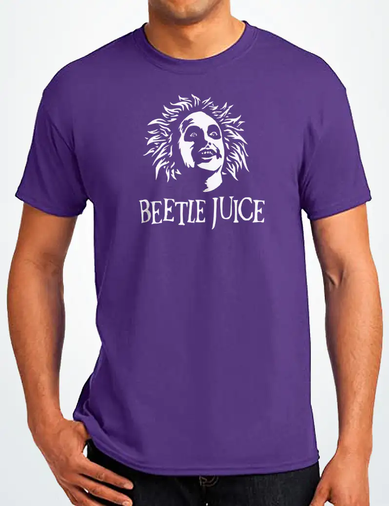 476 BEETLELJUICE 1 CAMISETA UNISEX MORADO A