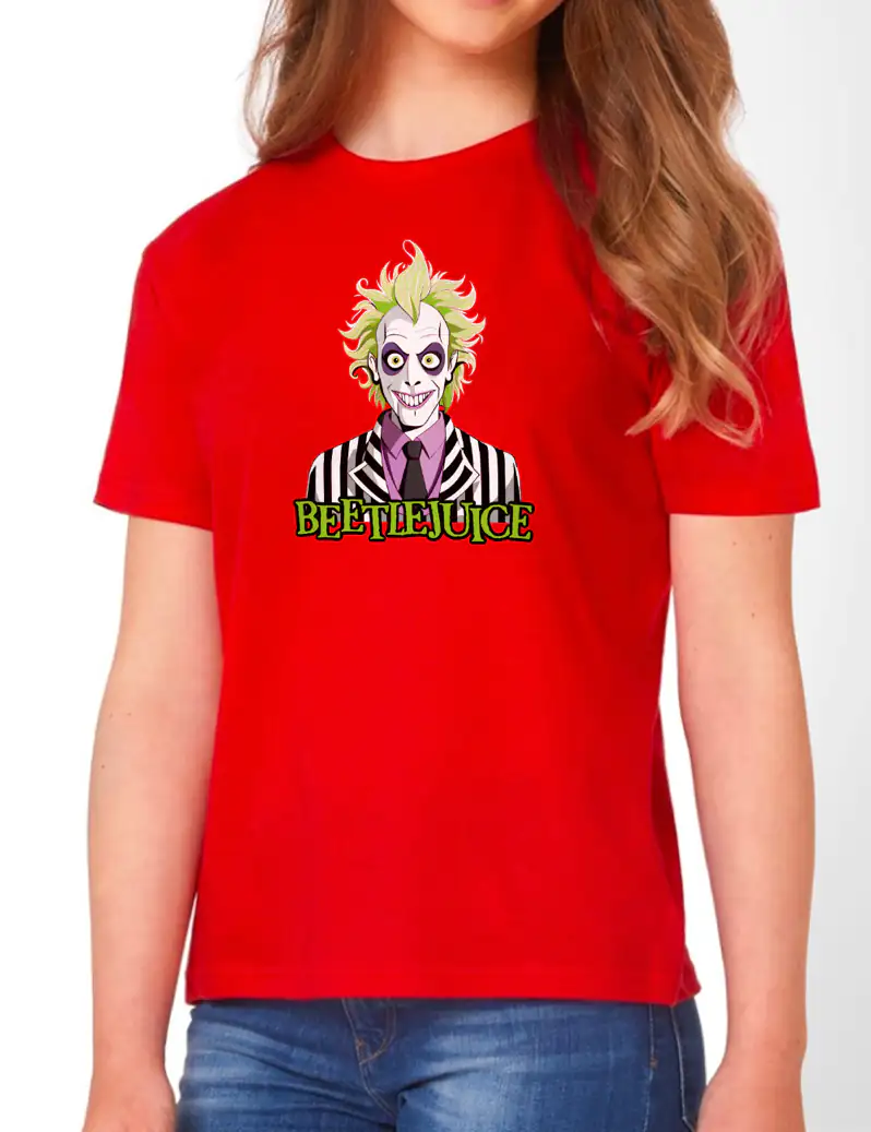 477 BEETLELJUICE 2 CAMISETA NINO ROJO B