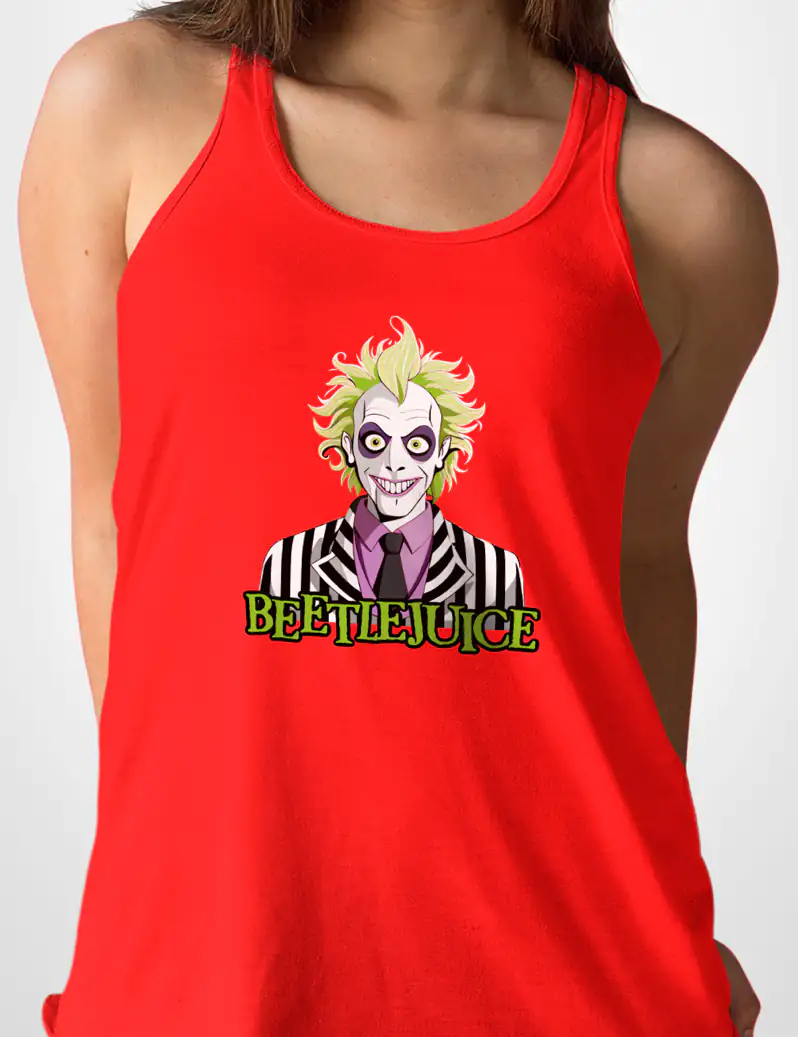 477 BEETLELJUICE 2 CAMISETA TIRANTES ROJO A