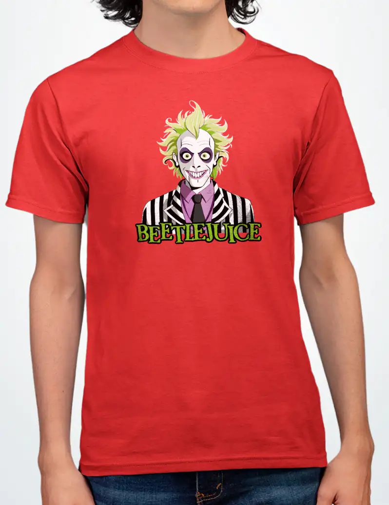 477 BEETLELJUICE 2 CAMISETA UNISEX ROJO A