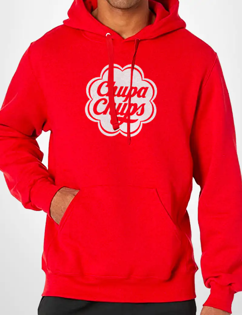 481 CHUPA CHUS SUDADERA CAPUCHA ROJO A