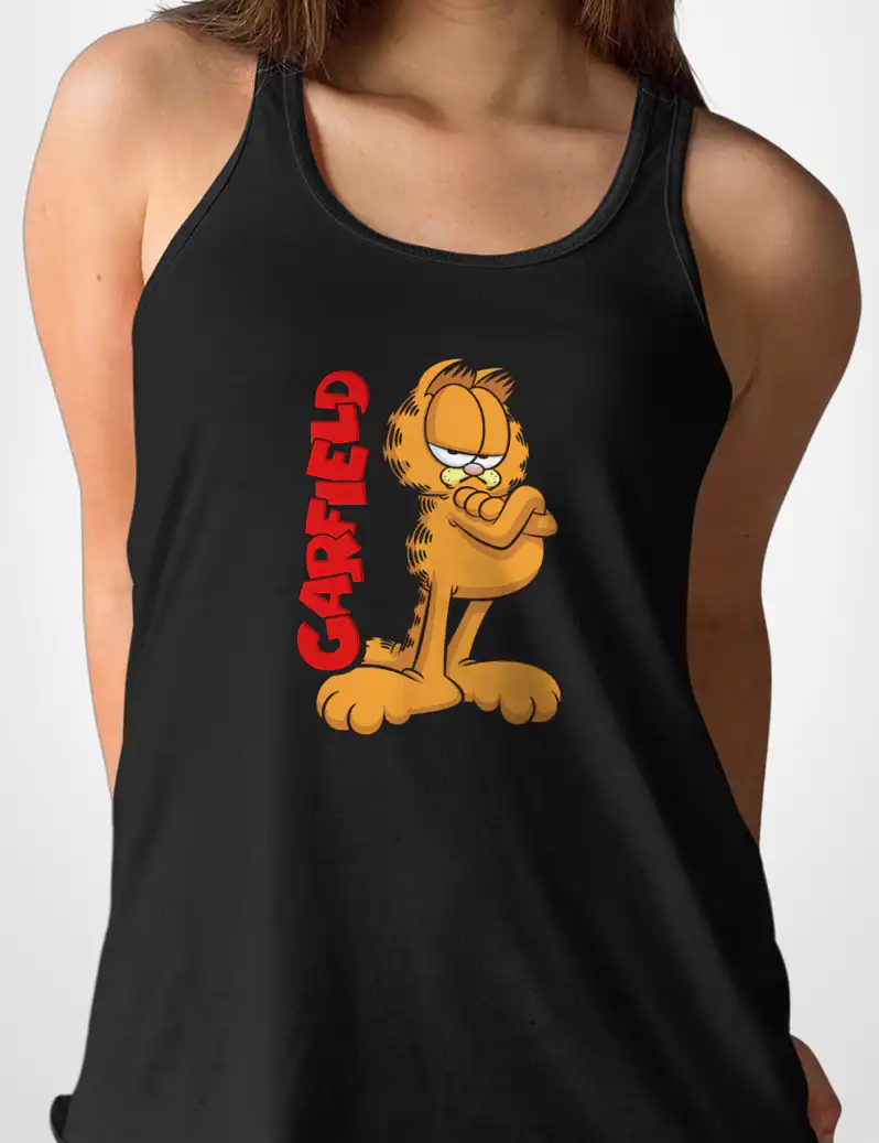 488 GARFIELD 3 CAMISETA TIRANTES NEGRO A