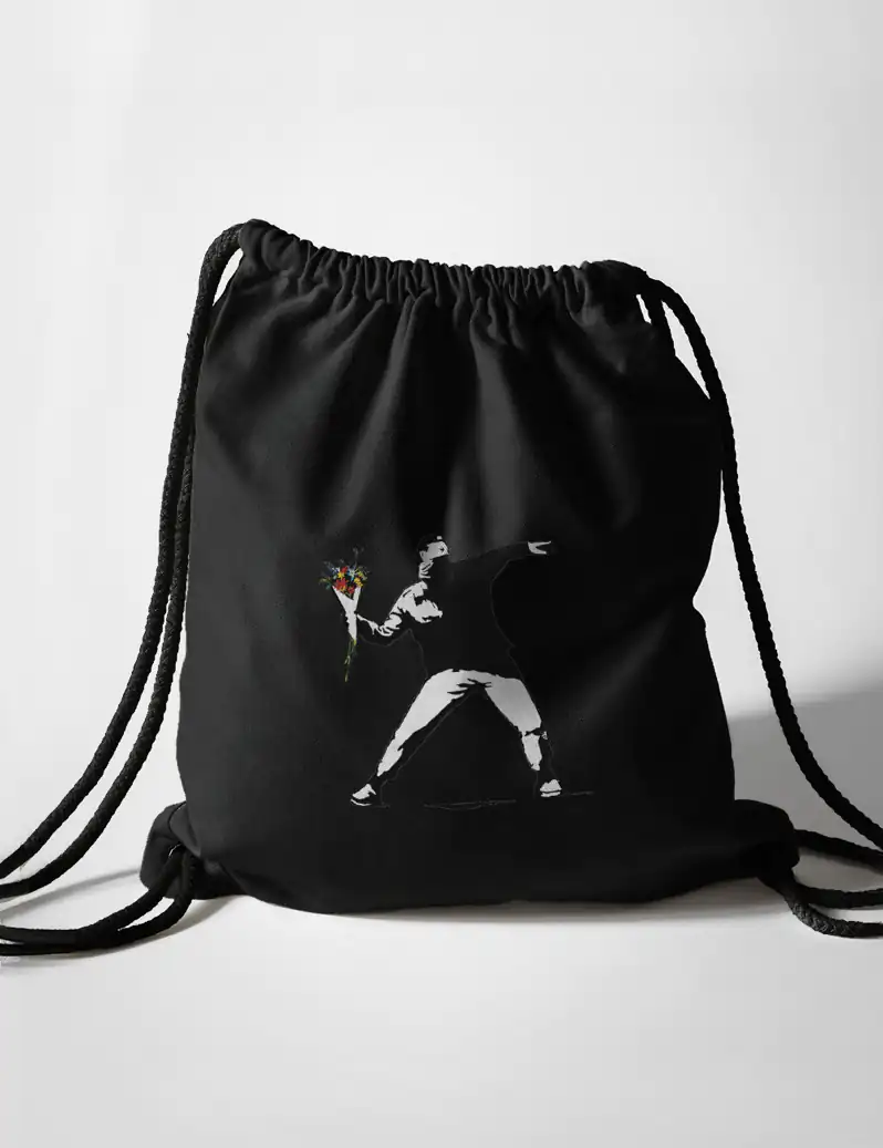 489 BANSKY 4 BOLSA MOCHILA NEGRO A