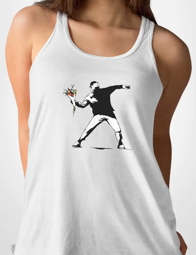 489 BANSKY 4 CAMISETA TIRANTES BLANCO A