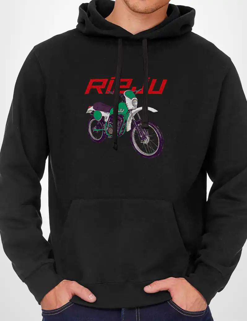 503 RIEJU SUDADERA CAPUCHA NEGRO A