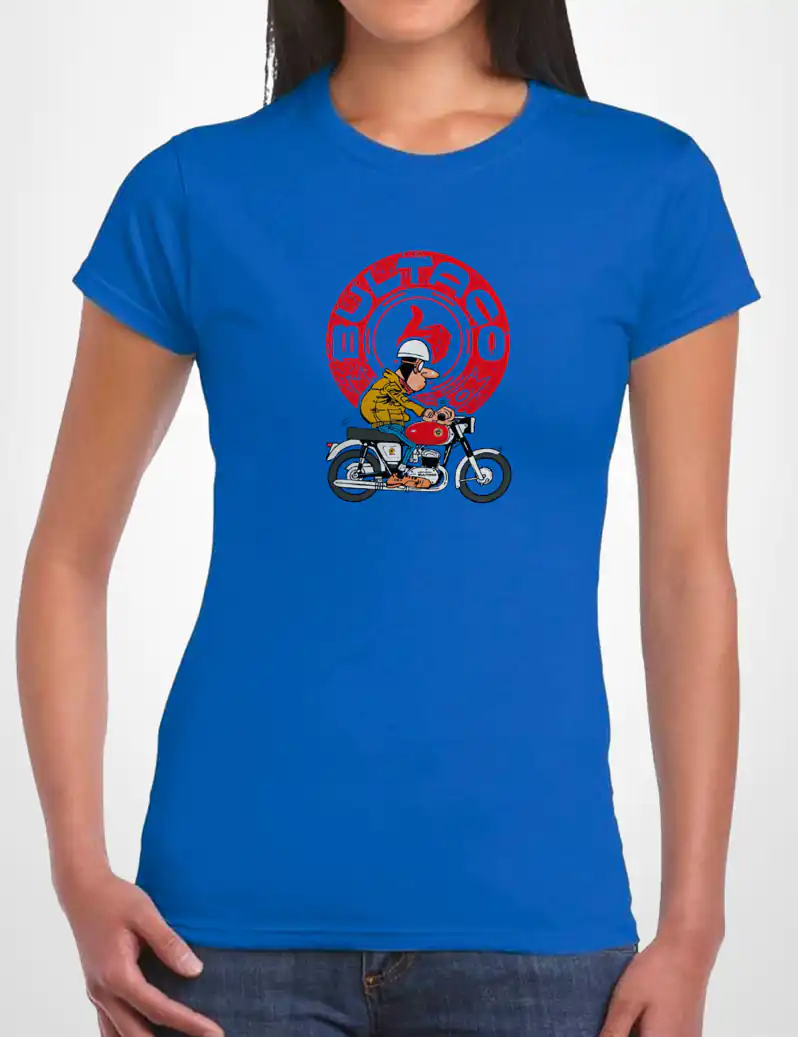 507 BULTACO CAMISETA CHICA AZULON A
