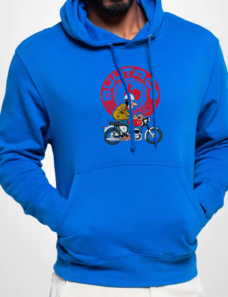 507 BULTACO SUDADERA CAPUCHA AZULON A