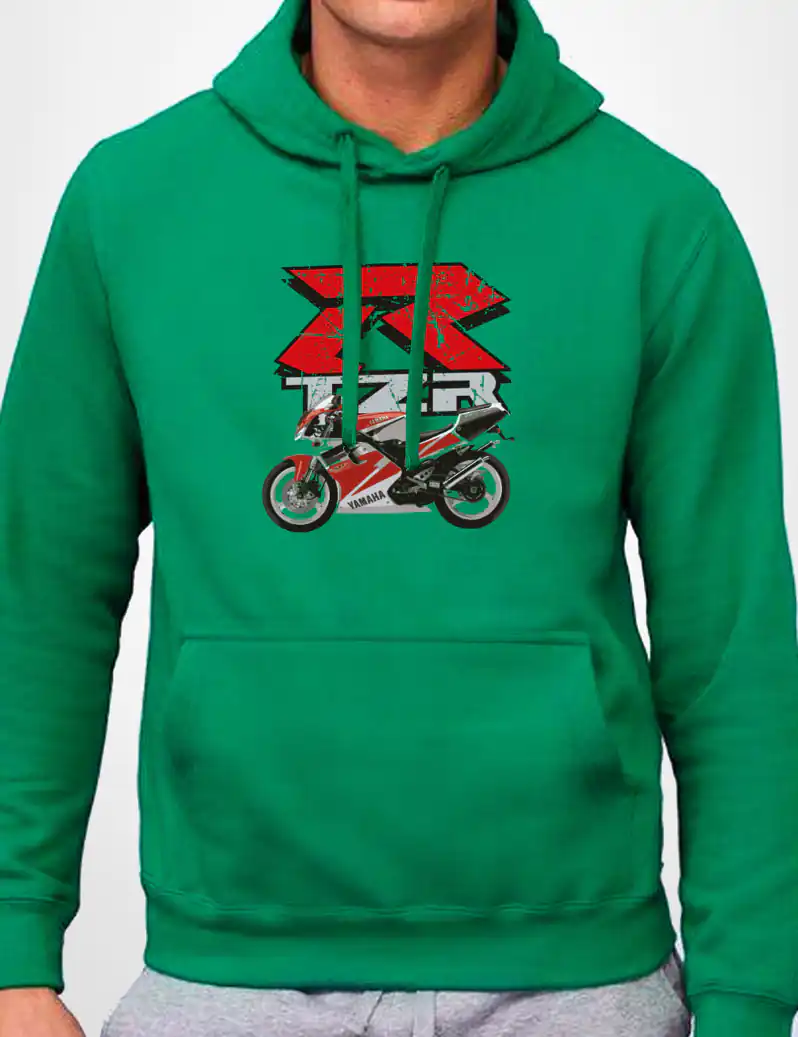 508 YAMAHA TZR SUDADERA CAPUCHA VERDE A