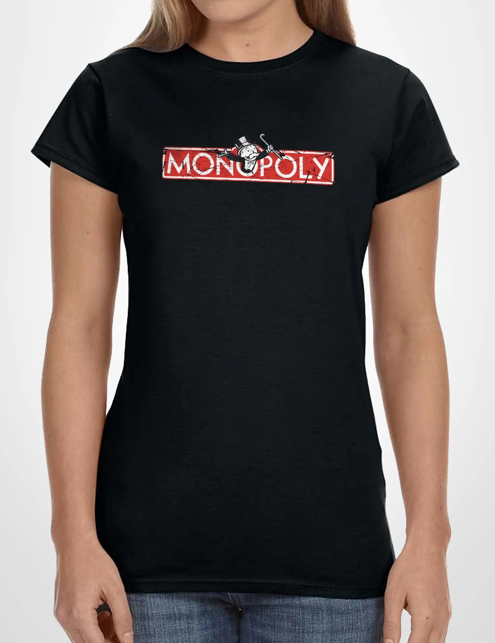 501 MONOPOLY CAMISETA CHICA NEGRO A