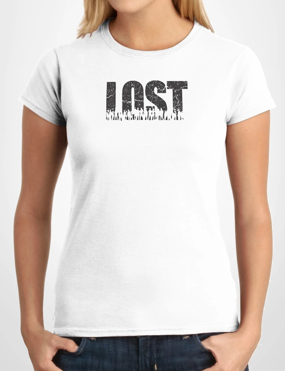 551 LOST CAMISETA CHICA BLANCO A