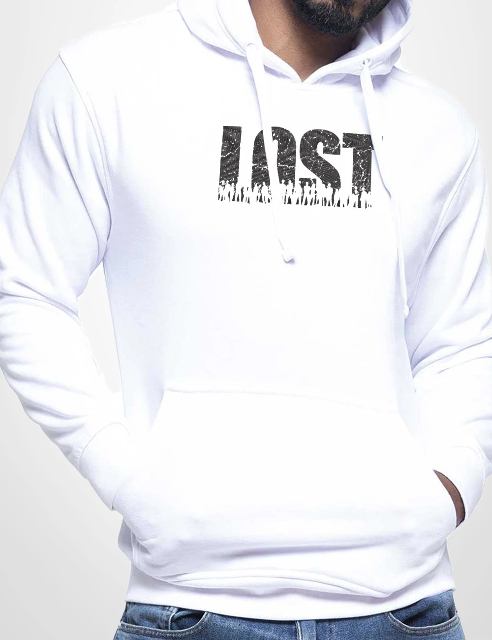 551 LOST SUDADERA CAPUCHA BLANCO A