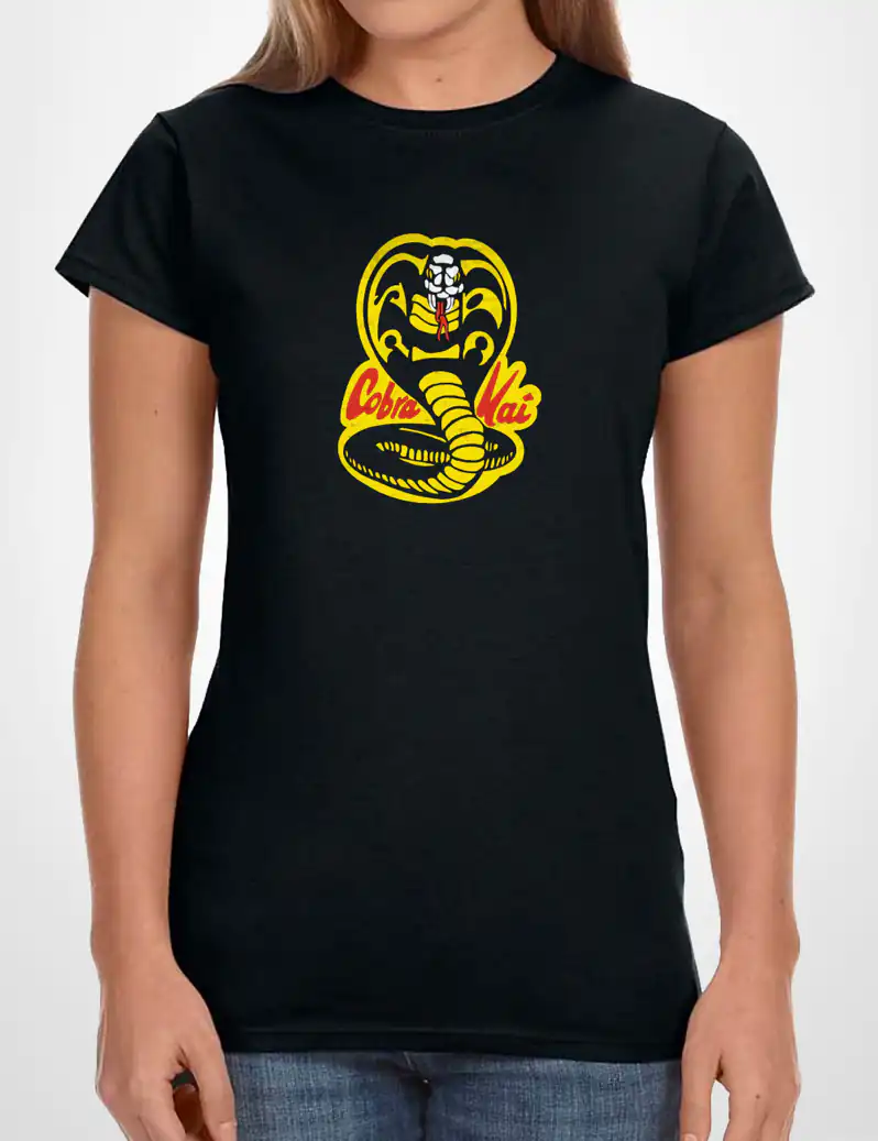 552 COBRA KAI SERPIENTE CAMISETA CHICA NEGRO A