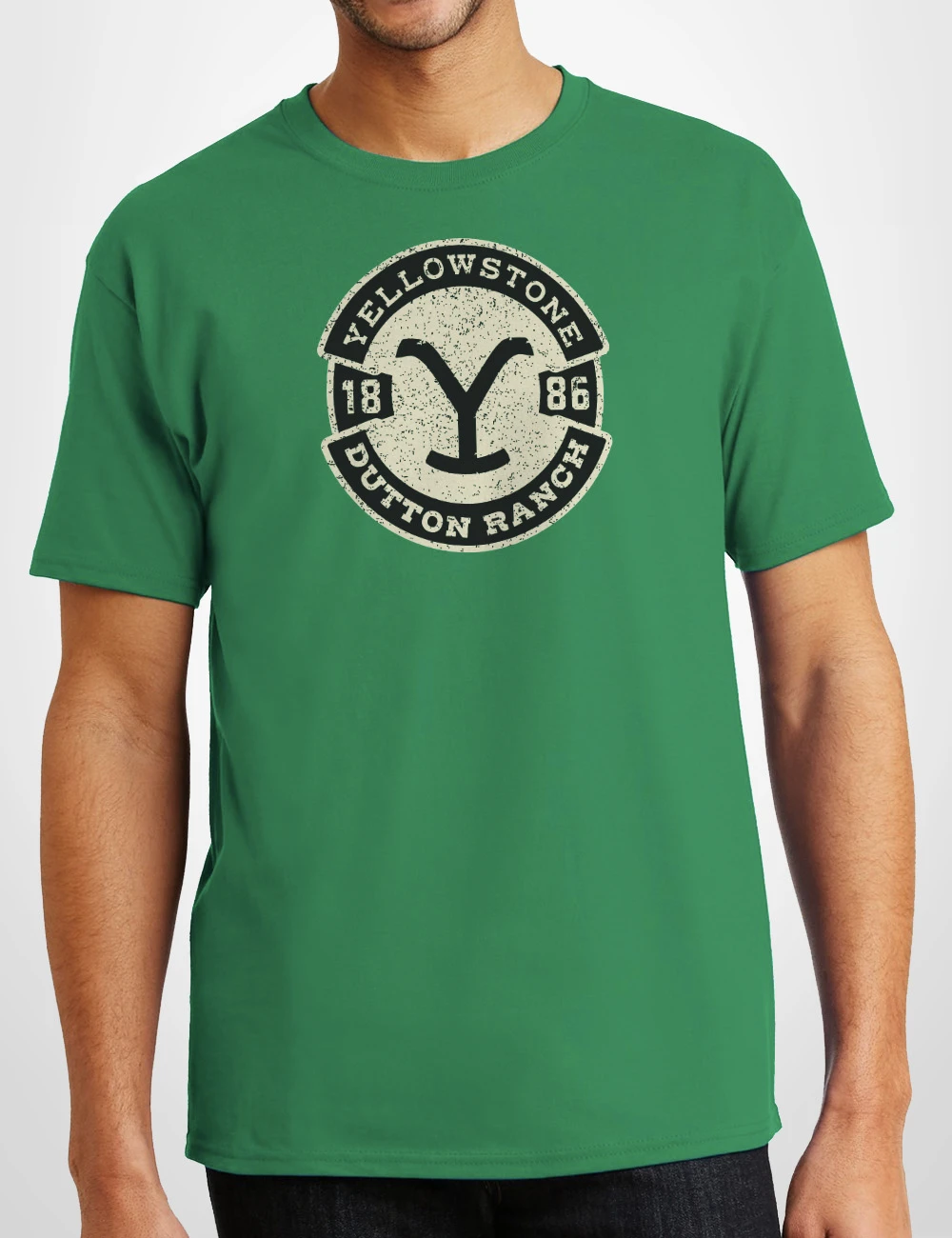 552 YELLOWSTONE CAMISETA UNISEX VERDE A