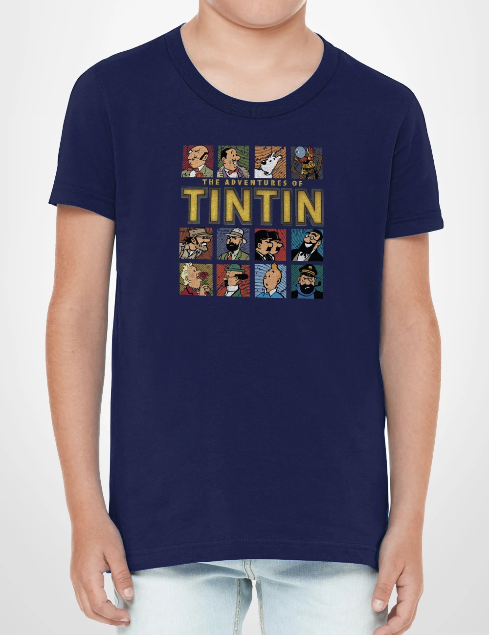 555 TINTIN ALL CAMISETA NINO MARINO B