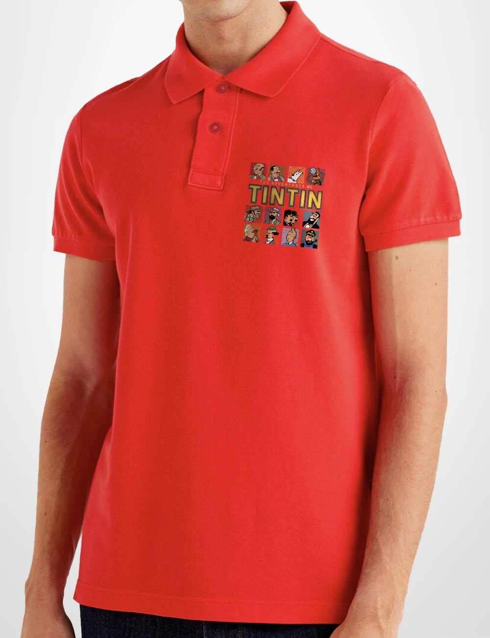 555 TINTIN ALL POLO ROJO B