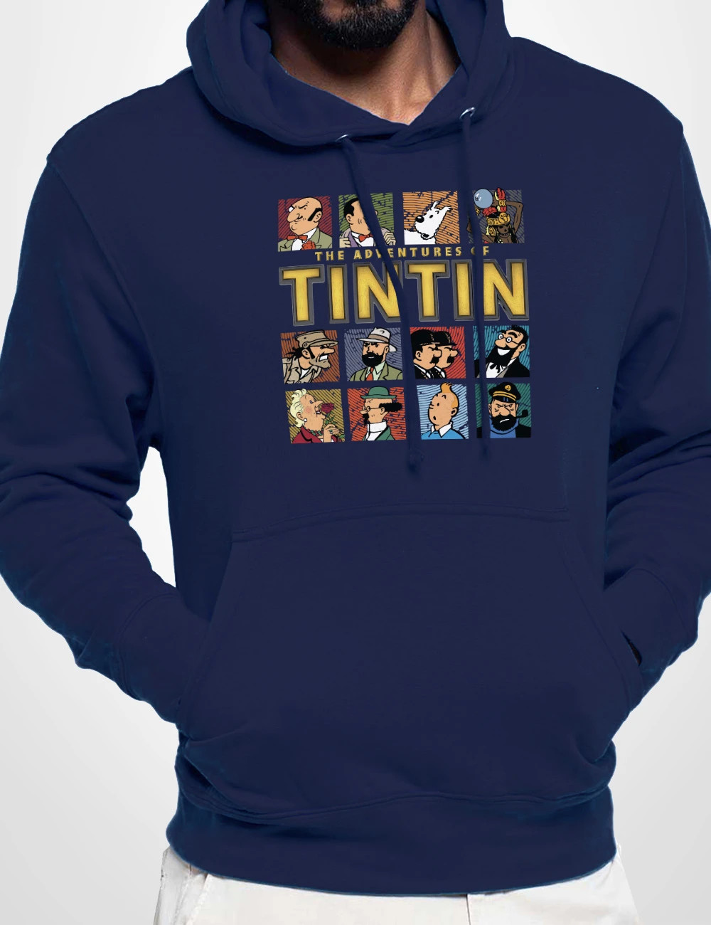 555 TINTIN ALL SUDADERA CAPUCHA MARINO A